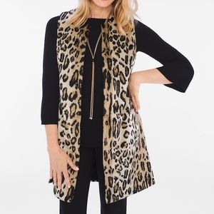 Chicos | Faux Fur Leopard Print Vest